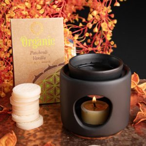 Patchouli & Vanille Wachs "Blume des Lebens" für Aromalampen