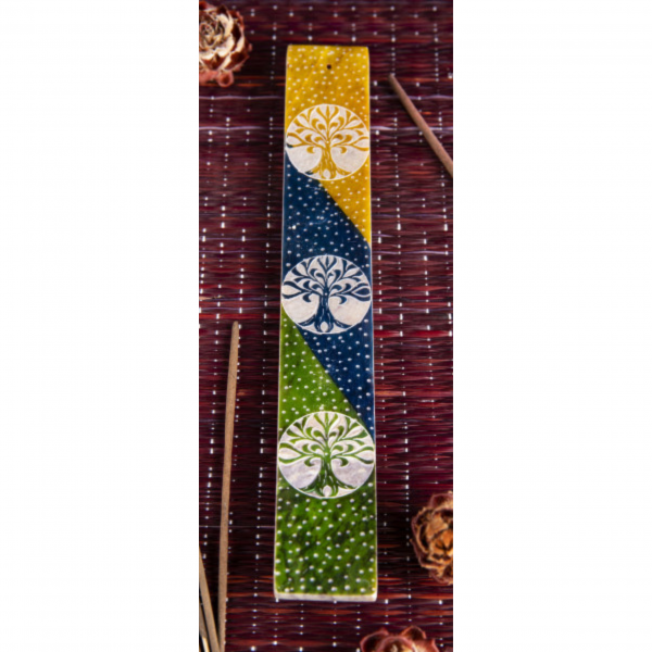 Bunter Lebensbaum Specksteinhalter