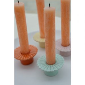 Blumige Kerzenhalter in 4 Varianten