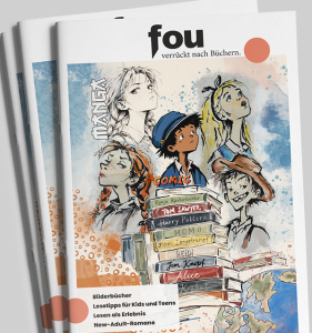 Das Cover der fou Zeitschrift zum Thema "Kinder & Jugendbuch"